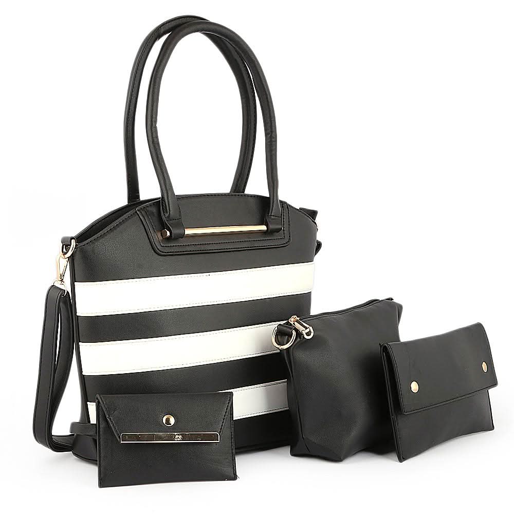 Women's Handbag 4 Pcs (836) - Black, Women, Bags, Chase Value, Chase Value