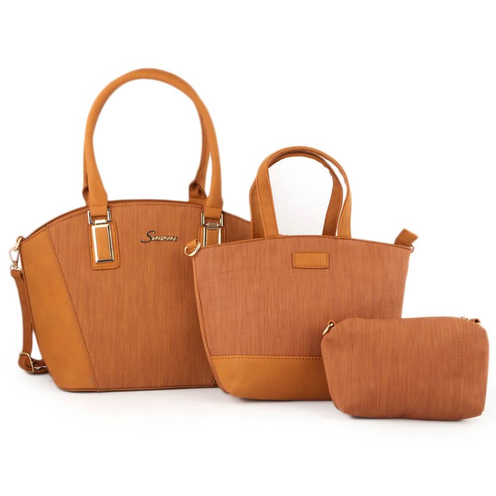 Women's Handbag 3 Pcs (846) - Apricot, Women, Bags, Chase Value, Chase Value