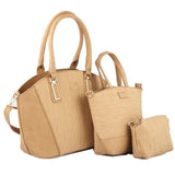 Women's Handbag 3 Pcs (846) - Taupe, Women, Bags, Chase Value, Chase Value