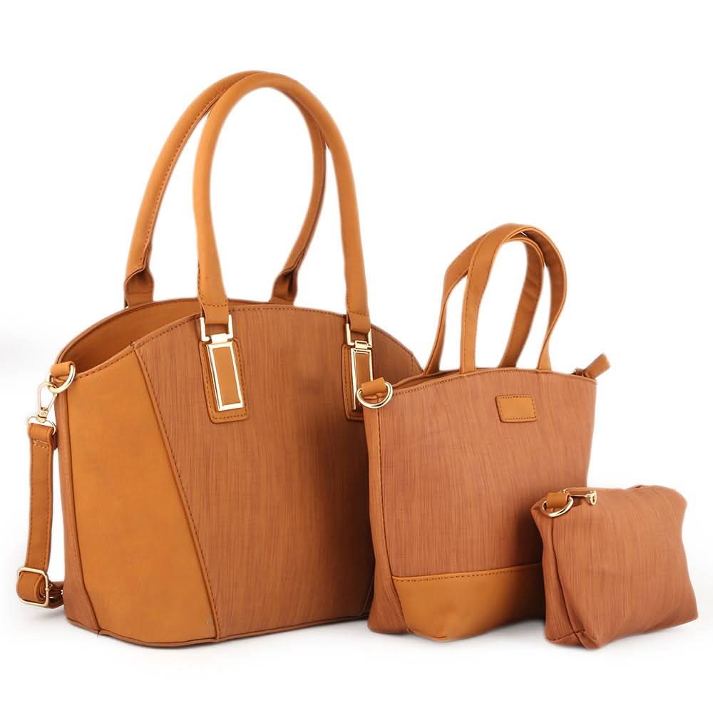 Women's Handbag 3 Pcs (846) - Apricot, Women, Bags, Chase Value, Chase Value