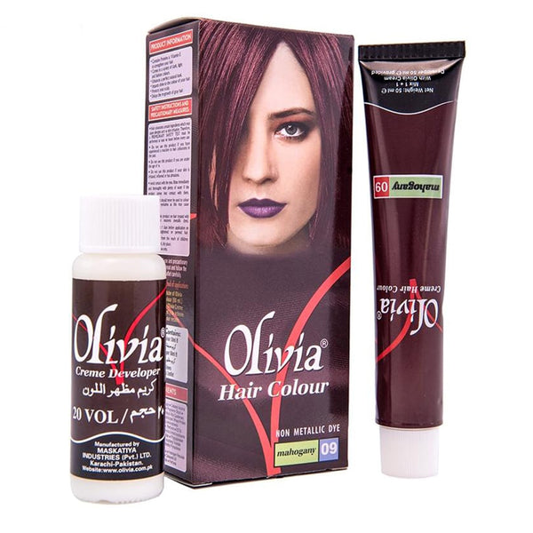 Olivia Hair Color Mahogany 09, BEAUTY & PERSONAL CARE, HAIR COLOUR, Chase Value, Chase Value