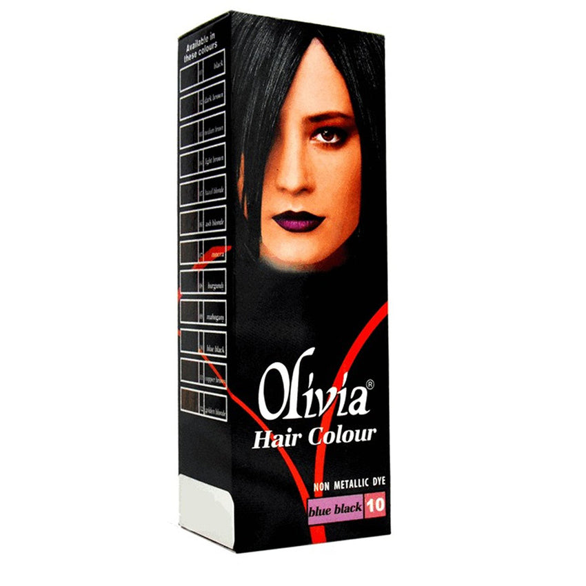Olivia Blue Black Hair Colour No.10, BEAUTY & PERSONAL CARE, HAIR COLOUR, Chase Value, Chase Value