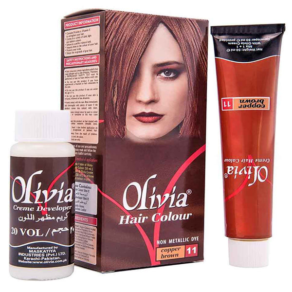 Olivia Copper Brown Hair Colour No.11, BEAUTY & PERSONAL CARE, HAIR COLOUR, Chase Value, Chase Value