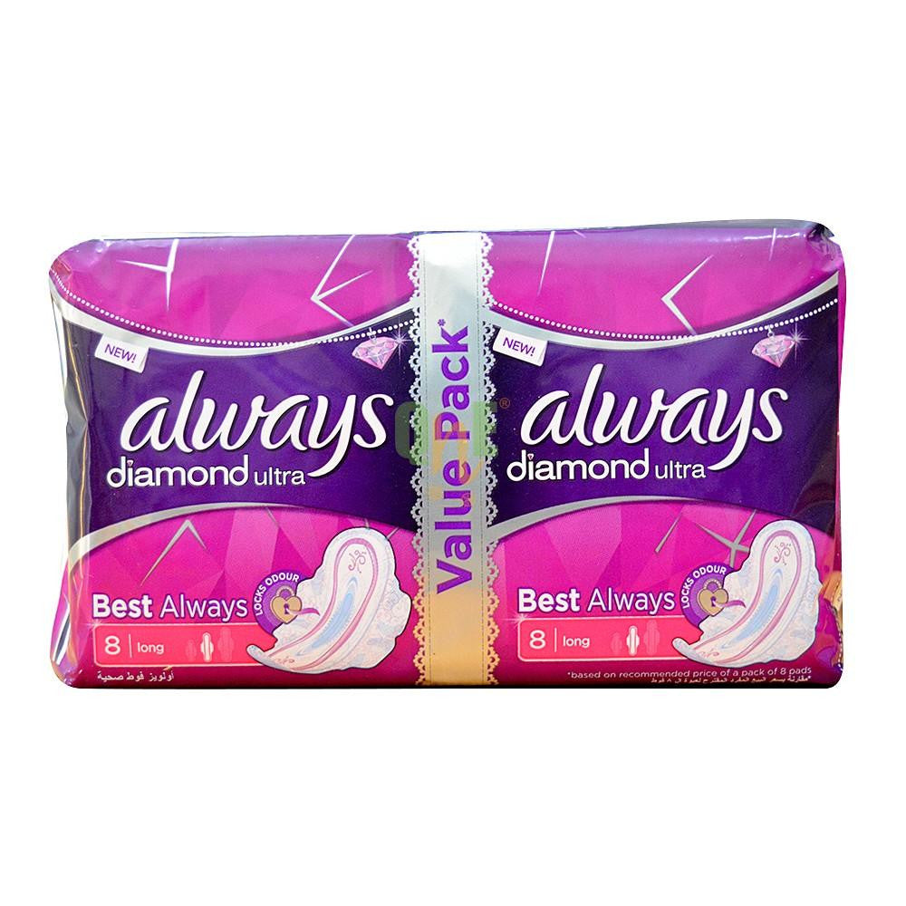 Always Diamond Ultra Long 16 Pcs Value Pack - test-store-for-chase-value