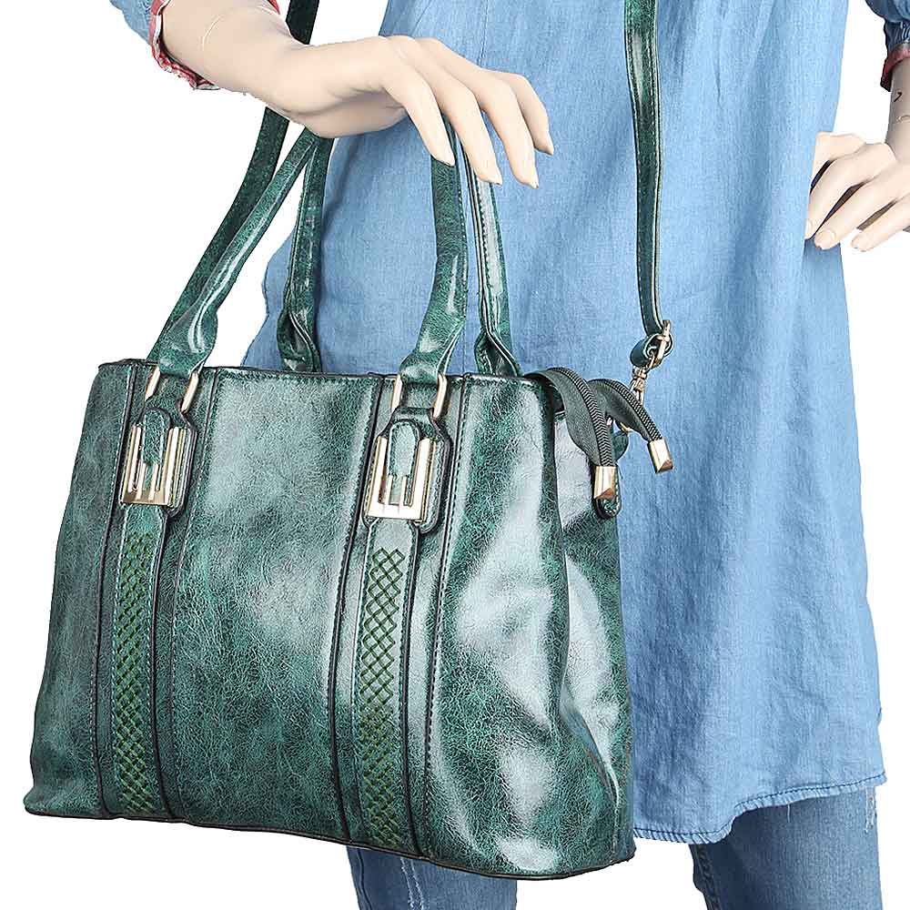Women's Handbag (8809-2) - Green, Women, Bags, Chase Value, Chase Value