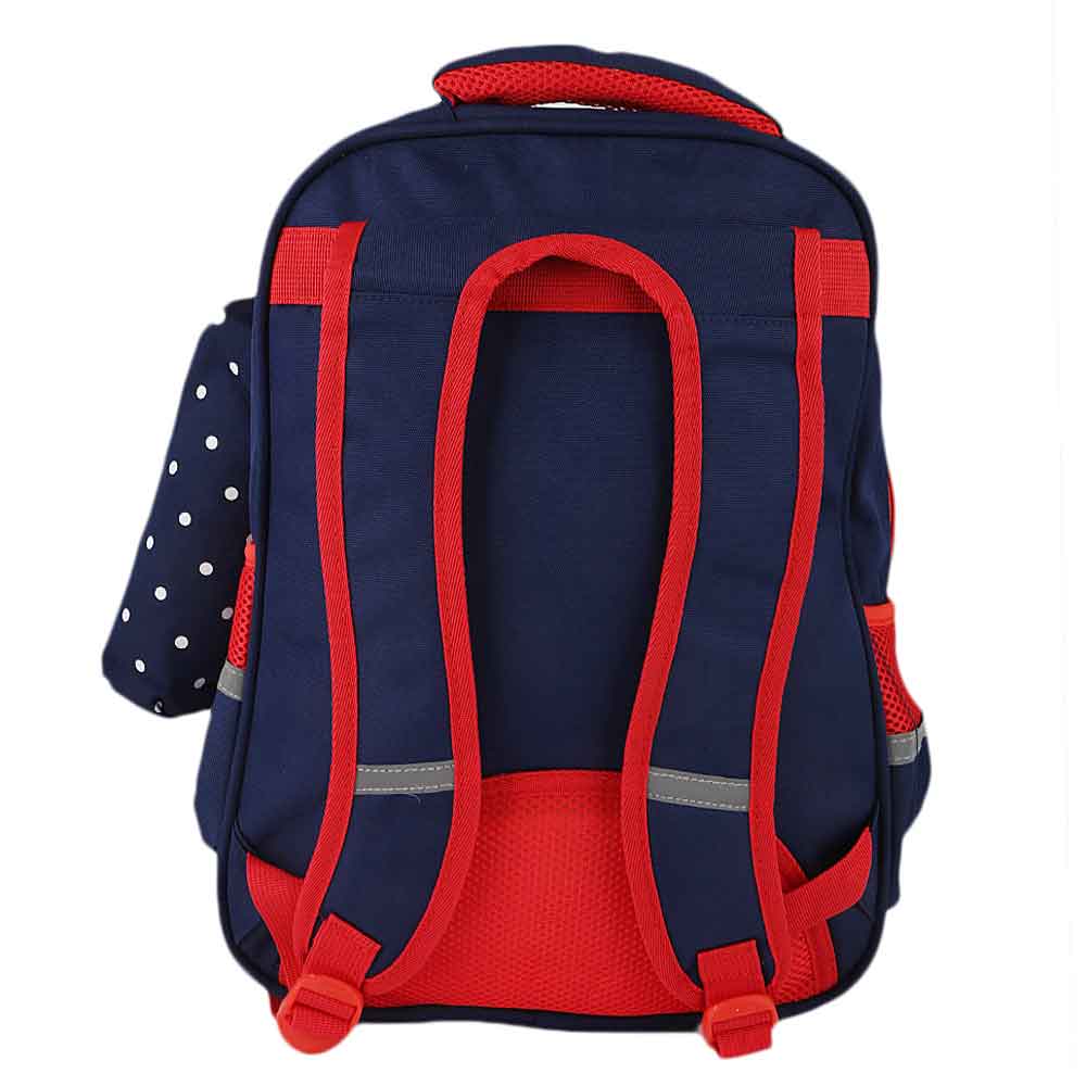Kids School Bag (8835) - Navy Blue - Red, Kids, School and Laptop Bags, Chase Value, Chase Value