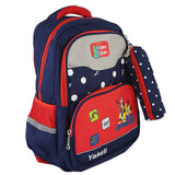 Kids School Bag (8835) - Navy Blue - Red, Kids, School and Laptop Bags, Chase Value, Chase Value