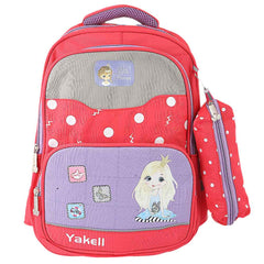 Kids School Bag (8835) - Red - Purple, Kids, School and Laptop Bags, Chase Value, Chase Value