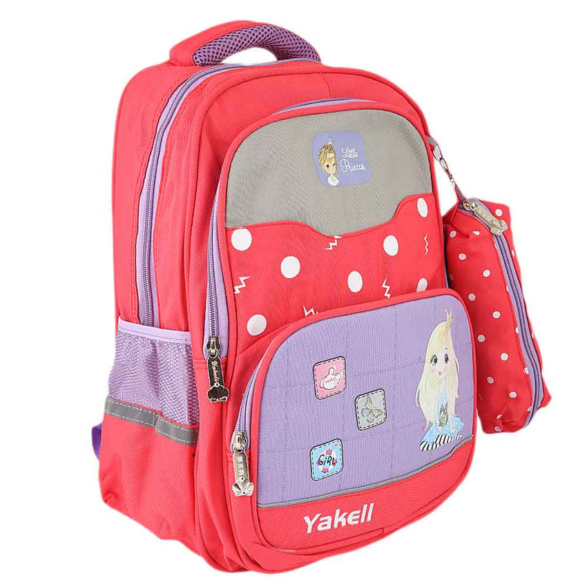 Kids School Bag (8835) - Red - Purple, Kids, School and Laptop Bags, Chase Value, Chase Value