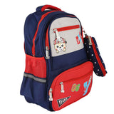 Kids School Bag (8851) - Navy Blue - Red, Kids, School and Laptop Bags, Chase Value, Chase Value