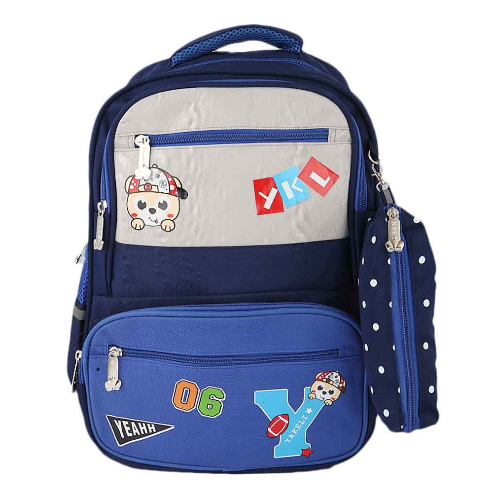 Kids School Bag (8851) - Navy Blue, Kids, School and Laptop Bags, Chase Value, Chase Value