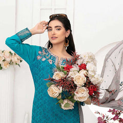Ophelia Embroidered Chikankari 3 Piece Un-Stitched Suit - 8881 A, Women, 3Pcs Shalwar Suit, Tawakkal Fabrics, Chase Value