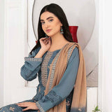 Ophelia Embroidered Chikankari 3 Piece Un-Stitched Suit - 8881 B, Women, 3Pcs Shalwar Suit, Tawakkal Fabrics, Chase Value