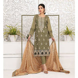 Ophelia Embroidered Chikankari 3 Piece Un-Stitched Suit - 8882 A, Women, 3Pcs Shalwar Suit, Tawakkal Fabrics, Chase Value