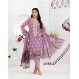 Ophelia Embroidered Chikankari 3 Piece Un-Stitched Suit - 8883 B, Women, 3Pcs Shalwar Suit, Tawakkal Fabrics, Chase Value