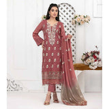 Ophelia Embroidered Chikankari 3 Piece Un-Stitched Suit - 8884 A, Women, 3Pcs Shalwar Suit, Tawakkal Fabrics, Chase Value