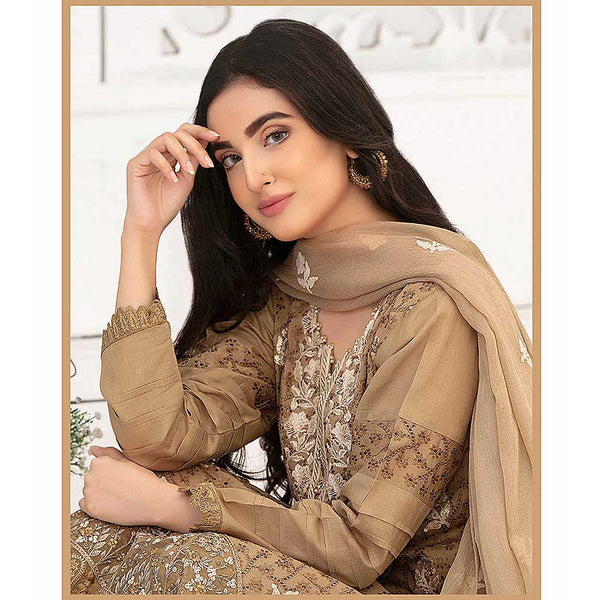 Ophelia Embroidered Chikankari 3 Piece Un-Stitched Suit - 8884 B, Women, 3Pcs Shalwar Suit, Tawakkal Fabrics, Chase Value