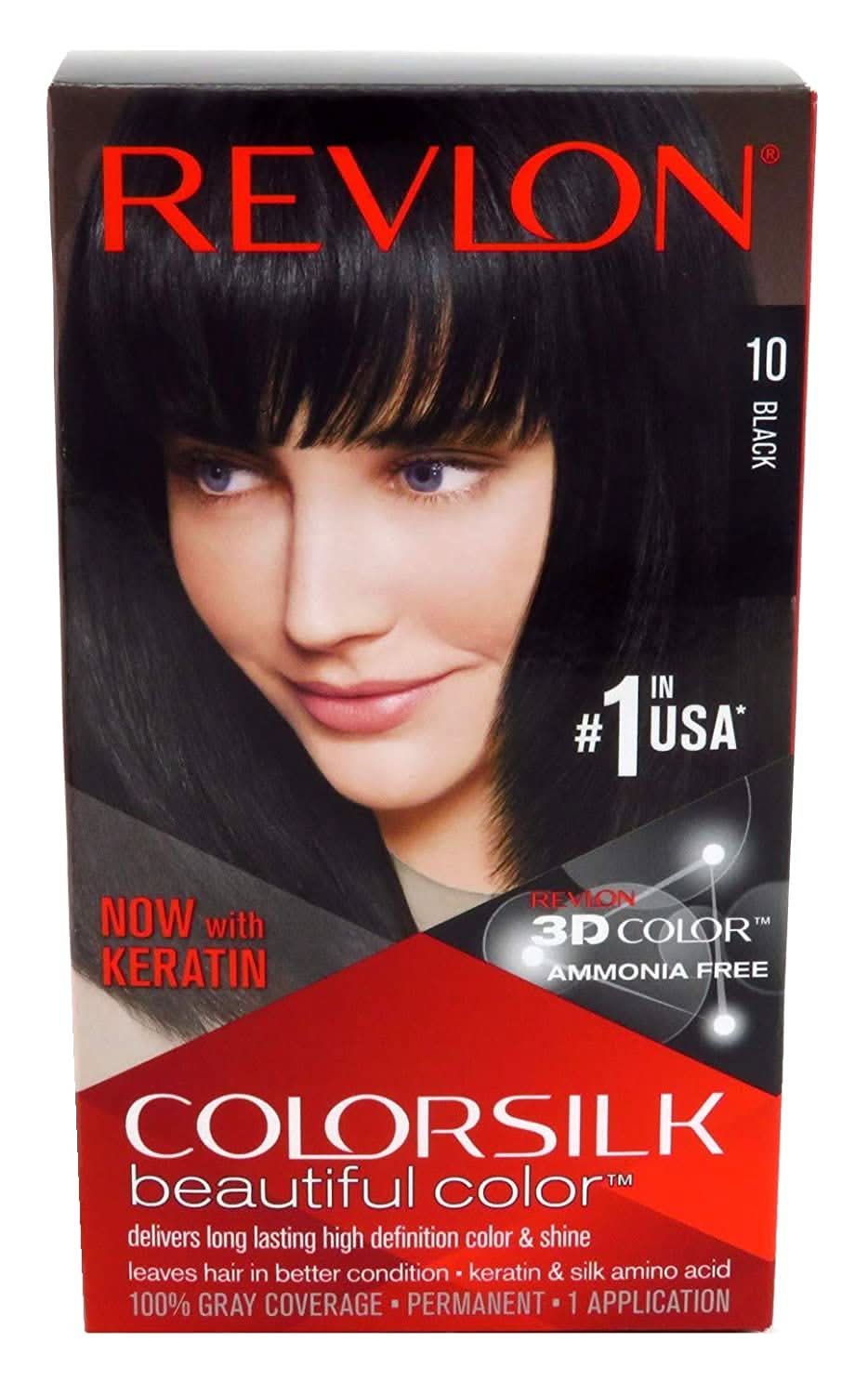 Revlon Color Silk 40ml - 10 Black, Beauty & Personal Care, Hair Colour, Chase Value, Chase Value