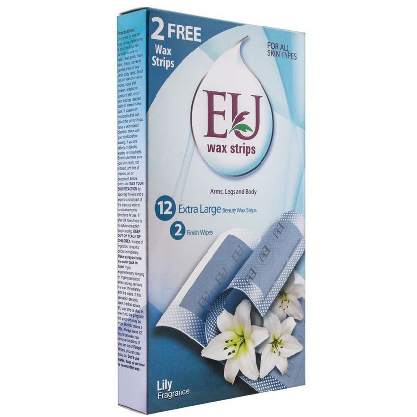 EU Wax Strips Lily 12stp Pack, Beauty & Personal Care, Hair Removal, Chase Value, Chase Value