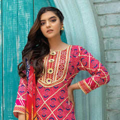 Anum Classic Printed Lawn 3 Pcs Un-Stitched Suit V 5 - 8-B, Women, 3Pcs Shalwar Suit, Al-Zohaib Textiles, Chase Value