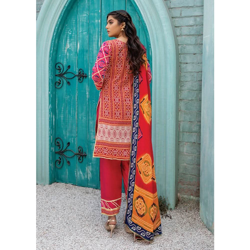 Anum Classic Printed Lawn 3 Pcs Un-Stitched Suit V 5 - 8-B, Women, 3Pcs Shalwar Suit, Al-Zohaib Textiles, Chase Value