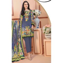Saqaffat Digital Printed Dhanak 3 Pcs Un-Stitched Suit - 08, Women, 3Pcs Shalwar Suit, Ulfat Textile, Chase Value
