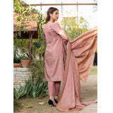 RA PEACH Jacquard Baroshia unstitched 3pc Suit, Women, 3Pcs Shalwar Suit, Chase Value, Chase Value