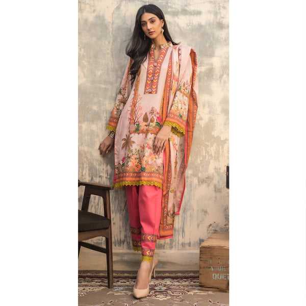 Salina Digital Printed Cotton 3 Pcs Un-Stitched Suit Vol 1 - 8, Women, 3Pcs Shalwar Suit, Regalia Textiles, Chase Value