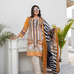 Salina Digital Printed Lawn 3 Pcs Un-Stitched Suit - 8, Women, 3Pcs Shalwar Suit, Regalia Textiles, Chase Value