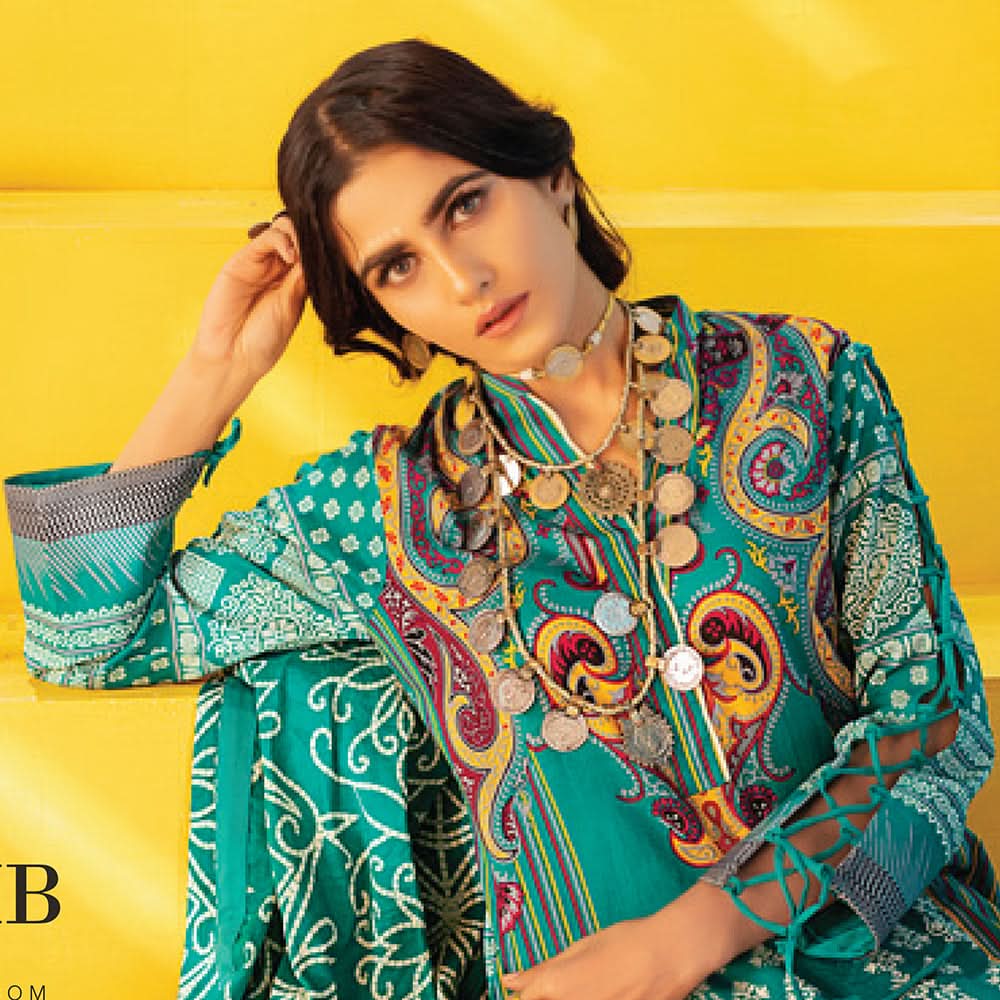 Monsoon Printed Lawn 3 Pcs Un-Stitched Suit Vol 1 - 8-A, Women, 3Pcs Shalwar Suit, Al-Zohaib Textiles, Chase Value