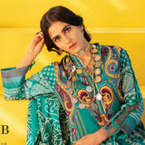 Monsoon Printed Lawn 3 Pcs Un-Stitched Suit Vol 1 - 8-A, Women, 3Pcs Shalwar Suit, Al-Zohaib Textiles, Chase Value