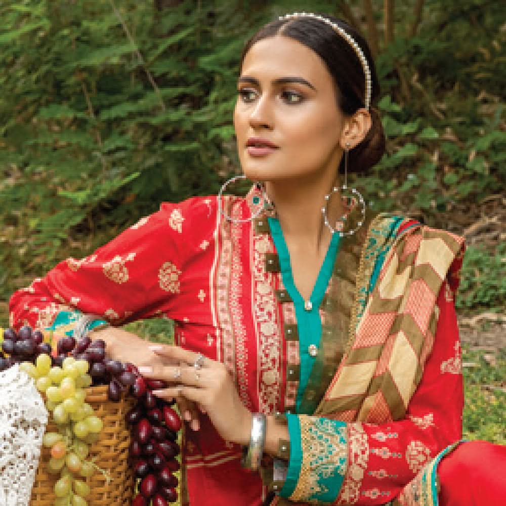 Anum Classic Printed Lawn 3 Pcs Un-Stitched Suit Vol 3 - 8-B, Women, 3Pcs Shalwar Suit, Al-Zohaib Textiles, Chase Value
