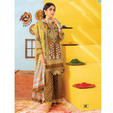 Monsoon Printed Lawn 3 Pcs Un-Stitched Suit Vol 1 - 8-C, Women, 3Pcs Shalwar Suit, Al-Zohaib Textiles, Chase Value