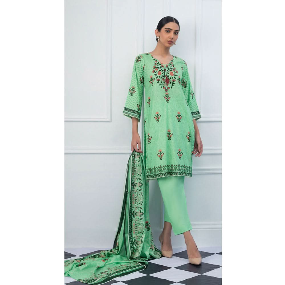 Signature Icon Printed Lawn 3 Piece Un-Stitched Suit Vol 2 - 5 A, Women, 3Pcs Shalwar Suit, ZS Textiles, Chase Value