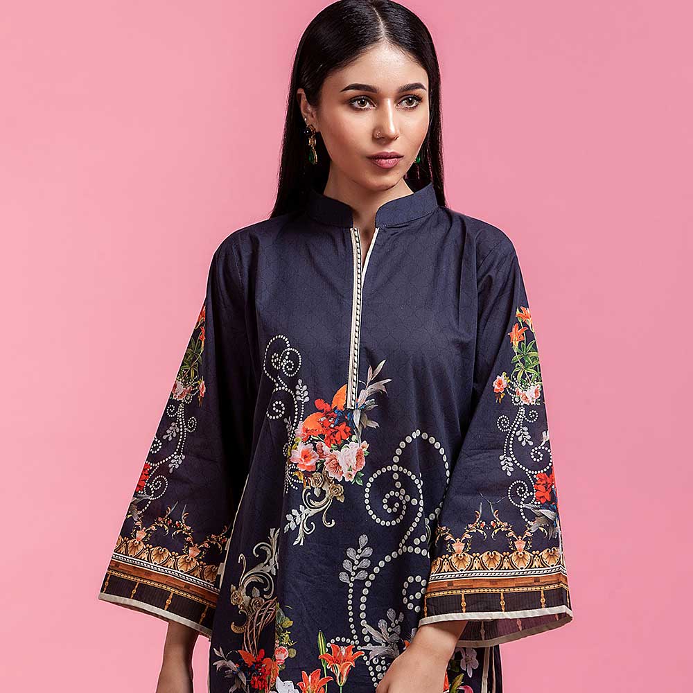 Regalia Tunic Printed Cambric Lawn Un-Stitched Kurti Vol 2 - 09, Women, Unstitched Kurti, Regalia Textiles, Chase Value