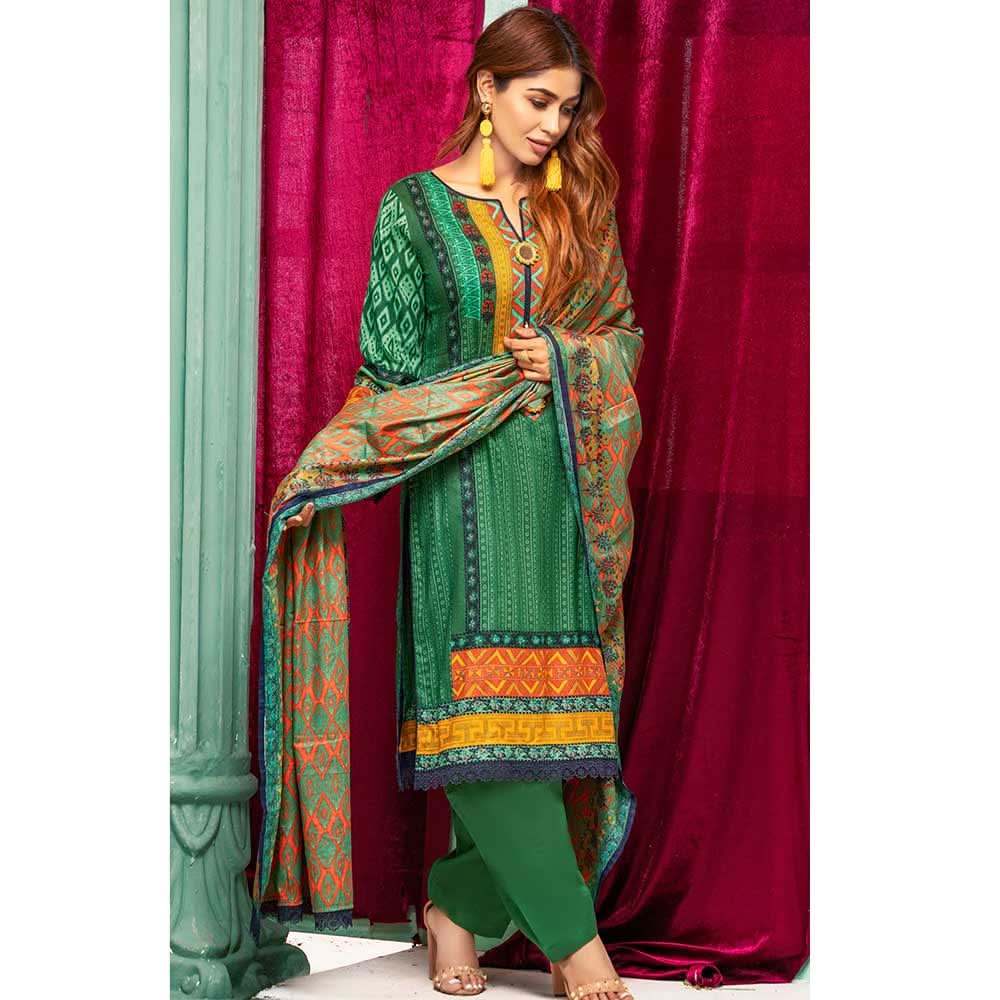Sahil Printed Lawn 3 Piece Un-Stitched Suit Vol 1 - 9B, Women, 3Pcs Shalwar Suit, ZS Textiles, Chase Value