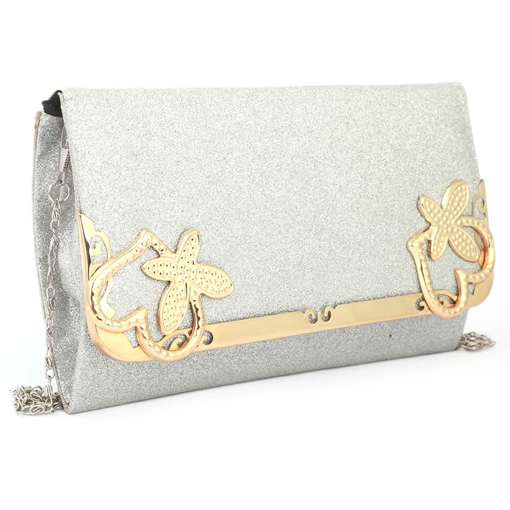 Women's Fancy Clutch (9002) - Silver, Women, Clutches, Chase Value, Chase Value