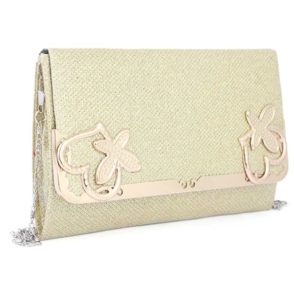 Women's Fancy Clutch (9002) - Golden, Women, Clutches, Chase Value, Chase Value