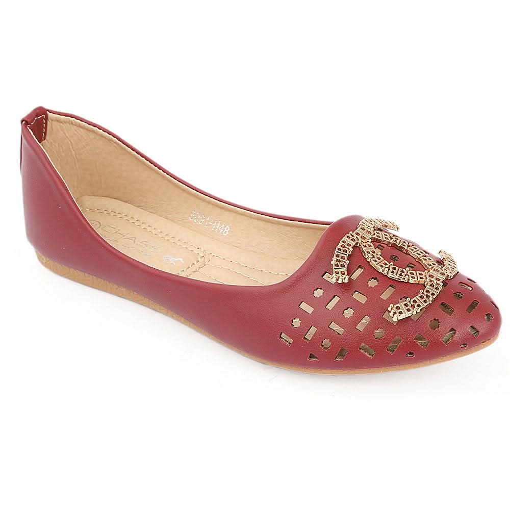 Women's Fancy Pumps (9091-H48) - Maroon, Women, Pumps, Chase Value, Chase Value