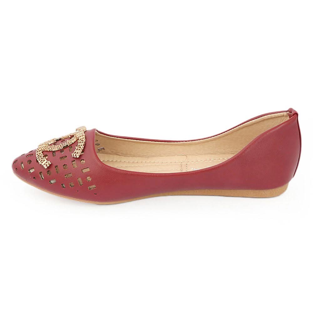 Women's Fancy Pumps (9091-H48) - Maroon, Women, Pumps, Chase Value, Chase Value