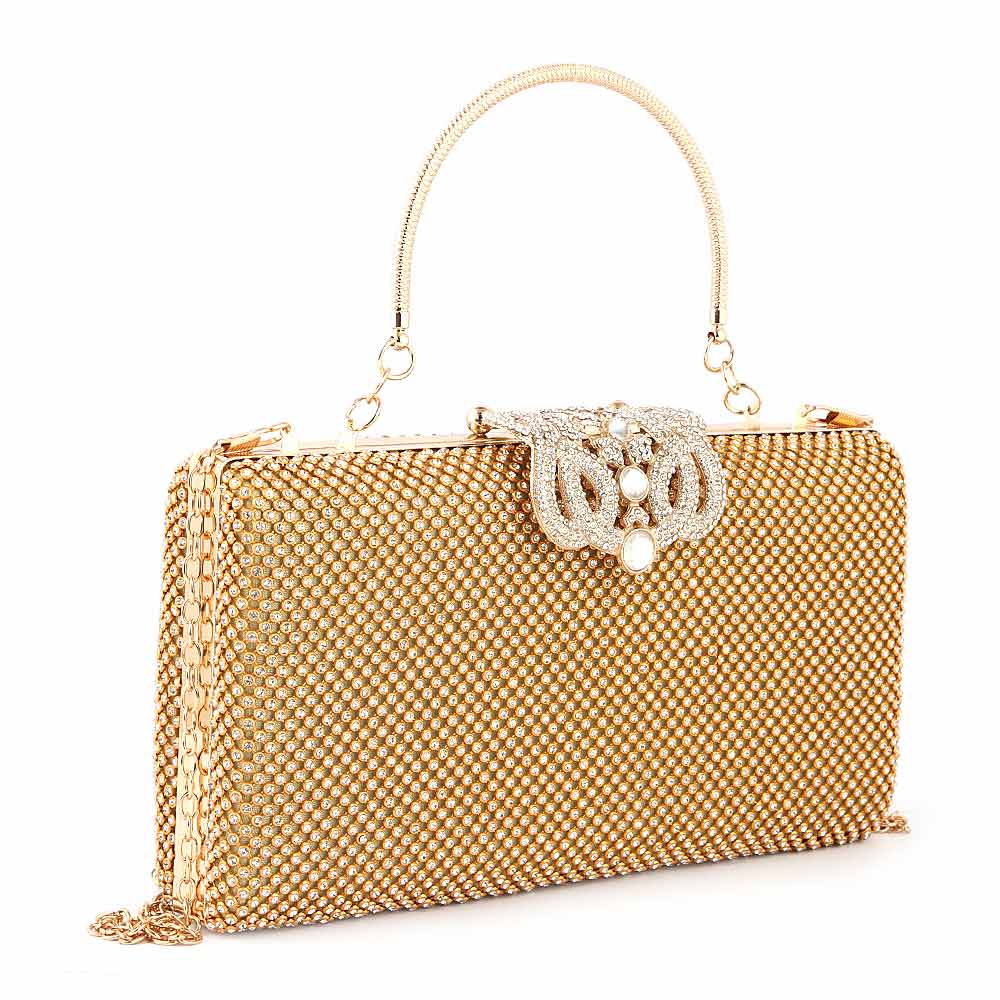 Women's Bridal Clutch (9115) - Gold, Women, Clutches, Chase Value, Chase Value
