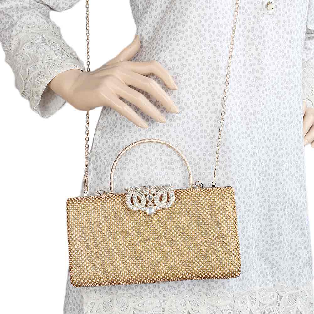 Women's Bridal Clutch (9115) - Gold, Women, Clutches, Chase Value, Chase Value