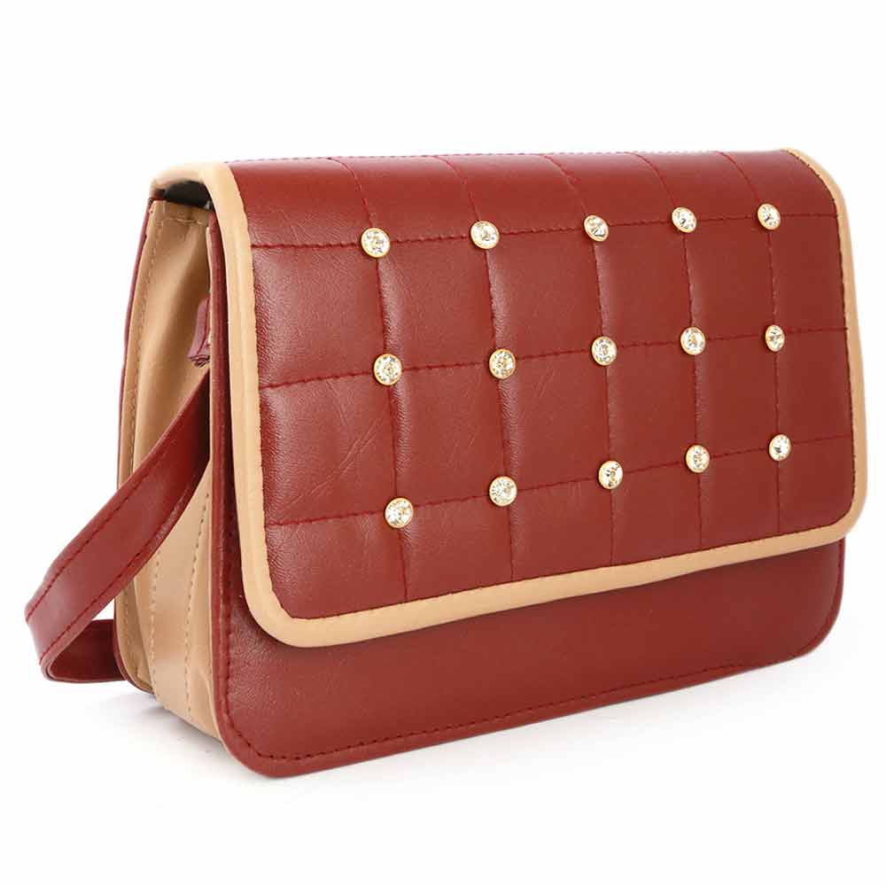 Women's Handbag (9122) - Maroon, Women, Bags, Chase Value, Chase Value
