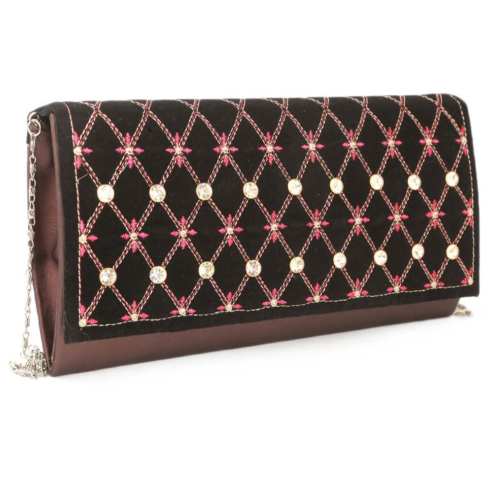 Women's Clutch (9125) - Coffee, Women, Clutches, Chase Value, Chase Value