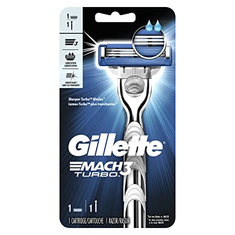 Gillette Mach 3 Turbo Shaving Razor, Beauty & Personal Care, Razor and Cartridges, P&G, Chase Value