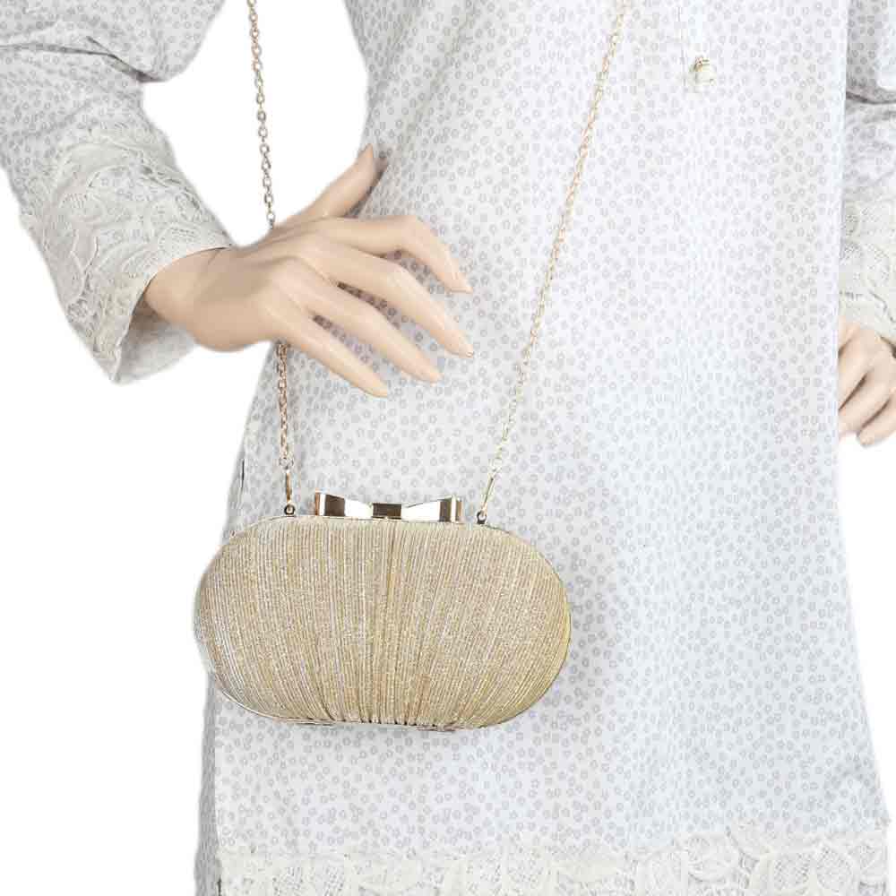 Women's Fancy Clutch (9203) - Gold, Women, Clutches, Chase Value, Chase Value