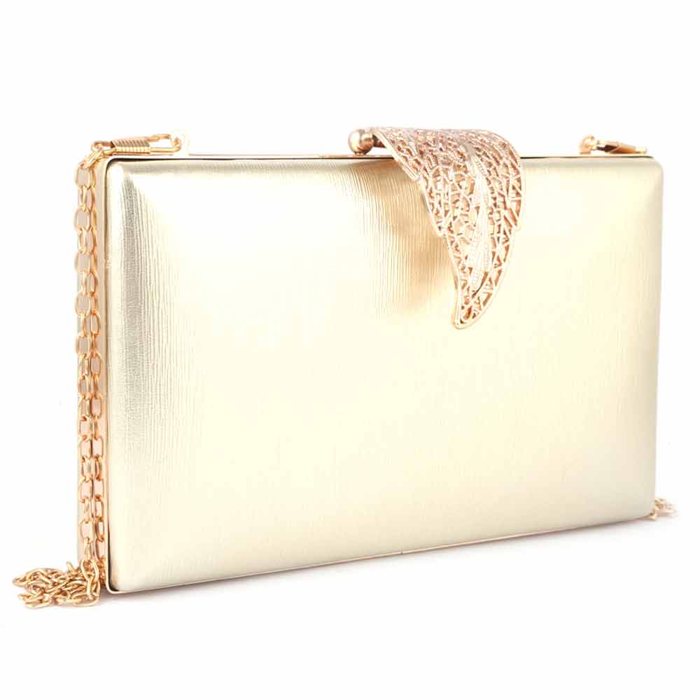 Women's Fancy Clutch (9206) - Gold, Women, Clutches, Chase Value, Chase Value