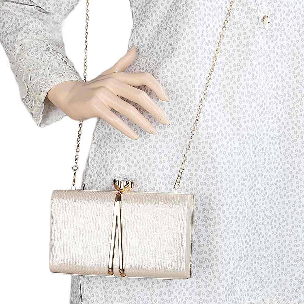 Women's Fancy Clutch (9211) - Champagne, Women, Clutches, Chase Value, Chase Value