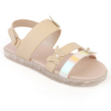 Girls Fancy Sandal (92705) - Beige, Kids, Girls Sandals, Chase Value, Chase Value