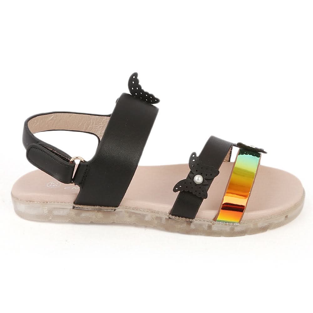 Girls Fancy Sandal (92705) - Black, Kids, Girls Sandals, Chase Value, Chase Value
